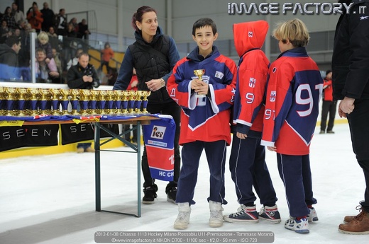 2012-01-08 Chiasso 1113 Hockey Milano Rossoblu U11-Premiazione - Tommaso Morandi